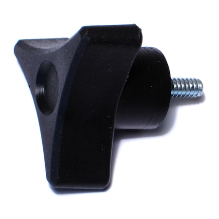 Midwest Fastener #10-24 x 1-3/4" Black Plastic Coarse Thread 3-Prong Knobs 4PK 78101